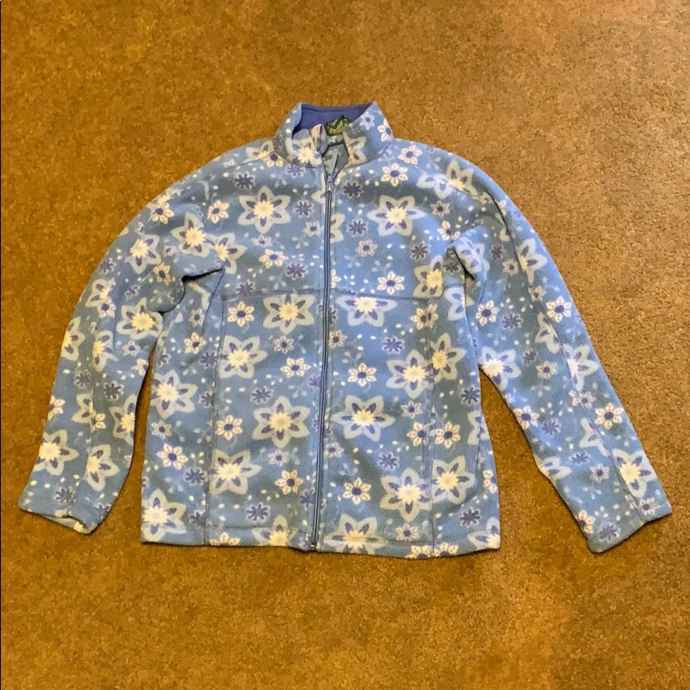 Girls LLBean fleece zip up